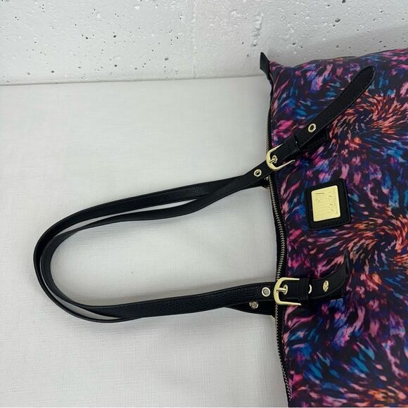 Juicy Couture Pink Purple Turquoise Tote Bag with Gold Hardware - Picture 5 of 14
